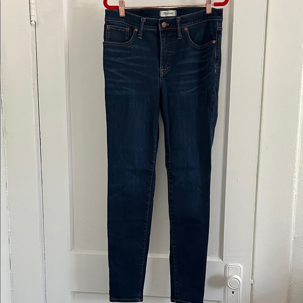 Madewell Dark Blue Women's Mid-Rise Skinny Jeans